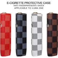 Iluma One Louis Vui Damier Desenli Kılıf - Iluma One Damier Beyaz Iqos Kılıf