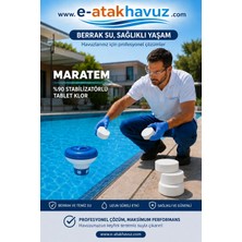 Eczacıbaşı E-Atakhavuz - Maratem Hydra M802 %90 1kg (5ADET X200GR) Havuz Tablet Dezenfektan Klor