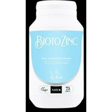 Natur Bioto Zinc 75 Tablet Büyük Boy Aşırı Tüy Dökülmesi Kepek ve Kaşıntı Giderici