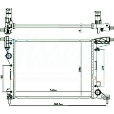 Oris Dpmix-Hb Motor Su Radyatörü Fiat Egea 16- 1.4 540X392X16