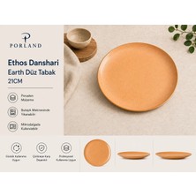 Porland Ethos Danshari Earth Düz Tabak 21cm
