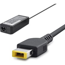 DS LLC 20V 4.5A 90W Laptop Adaptörü - USB Tip Sarı Kare Uç - Ibm Uyumlu - Siyah HD784