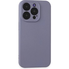 DS LLC Apple Iphone 15 Pro Kılıf Nano Içi Kadife Silikon - Lila