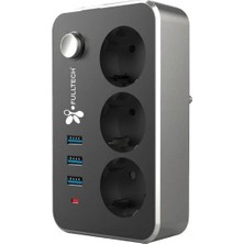 DS LLC 3 Priz 3xusb 2 mt Kablo Anahtarlı Akım Korumalı Priz TGFTR02