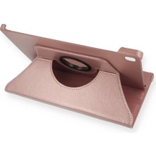 DS LLC Samsung Galaxy T500 Tab A7 10.4 Kılıf 360 Tablet Deri Kılıf - Rose Gold