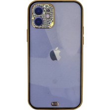 DS LLC Apple Iphone 12 Kılıf Liva Taşlı Silikon - Siyah