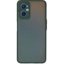DS LLC Oppo A96 Kılıf Montreal Silikon Kapak - Yeşil