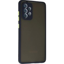 DS LLC Samsung Galaxy A72 Kılıf Montreal Silikon Kapak - Lacivert