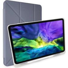 DS LLC Samsung Galaxy P610 Tab S6 Lite 10.4 Kılıf Kalemlikli Mars Tablet Kılıfı - Lavender