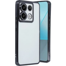 DS LLC Xiaomi Redmi Note 13 Pro 4g Kılıf Razer Lensli Silikon - Siyah