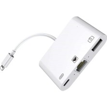 DS LLC ZR461 NK107 Lightning Çoklu Ethernet Adaptör