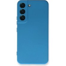 DS LLC Samsung Galaxy S23 Plus Kılıf Nano Içi Kadife Silikon - Mavi