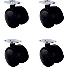 DS LLC Büyük Plastik Tablalı Teker - 50MM HKS126 - 4 Adet