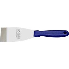 DS LLC Şahin Bursa Paslanmaz Gıda Spatulası No:4, 10 cm - Plastik Sap