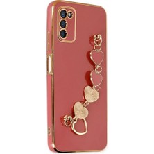 DS LLC Samsung Galaxy A03S Kılıf Esila Silikon - Kırmızı