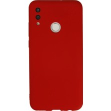 DS LLC Huawei P Smart 2019 Kılıf Nano Içi Kadife Silikon - Kırmızı