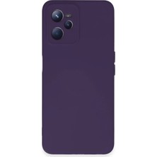 DS LLC Realme C35 Kılıf Nano Içi Kadife Silikon - Mor