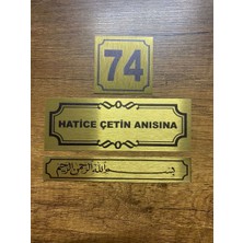 Outdoor One Metal Kapı İsimliği GÜMÜŞ 0011