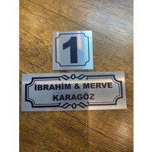 Outdoor One Metal Kapı İsimliği Gold 0018