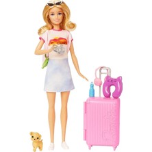 DS LLC HJY18 Barbie Seyahatte Bebeği ve Aksesuarları