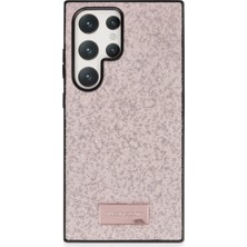 DS LLC Onegif Samsung Galaxy S23 Ultra Bright Simli Kapak - Pembe
