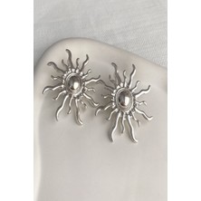 Kadın Küpe Ayçiçeği Model Küpe