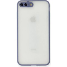 DS LLC Apple Iphone 7 Plus Kılıf Montreal Silikon Kapak - Gri
