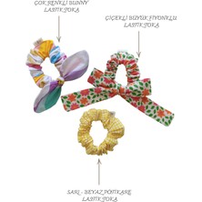 Liliza Accessories Çocuk 3lü Bunny Tavşan Kulaklı Lastik Toka Seti