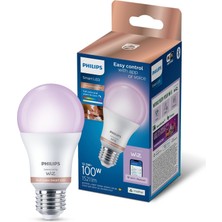 Philips Smart Lighting LED Ampul A60 E27 100W Eşdeğer Rgb - Google Home, Alexa, Homekit ve Matter Uyumlu