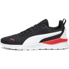 Puma Unisex Anzarun Lite Spor Ayakkabı Siyah Beyaz Kırmızı 371128