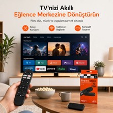 PELL R6 Max Akıllı TV Dönüştürücü Medya Oynatıcı 10K HDR Destekli, Wi-Fi 6 Sesli Komut Kumandalı TV Stick