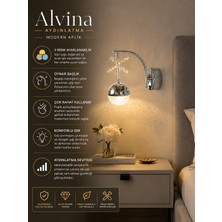 Alvina Aydınlatma Aris Toplu Ledli 3 Renk Krom Aplik