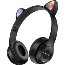 Eco Lounge Kulak Üstü Bluetooth Kulaklık, Rgb Işıklı ve Dokunmatik Kontrollü, Mikrofonlu, Siyah Renk