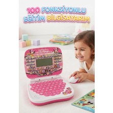 Farbu Oyuncak Minik Dahiler 100 Fonksiyonlu Türkçe Ingilizce Eğitici Interakif Pembe Çocuk Laptopu