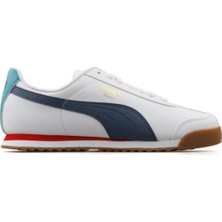 Puma Unisex Roma Basic Spor Ayakkabı Beyaz Lacivert 369571