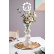 Glamis Selen Concept Luvia Model Büyük Boy Çift Yönlü Modern El Yapımı Cam Şamdan & Vazo