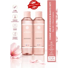 Yves Rocher Evidence Isparta Gülü & Paçuli Notalı Kadın Parfümlü Banyo Bakım Seti - 200 ml + 200 ml