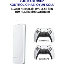Eco Lounge 30.000 Oyun Yüklü, Ps5 Kollu, 2.4g Kablosuz Çift Kumandalı Retro Oyun Konsolu Stick