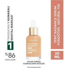 Yves Rocher Vegan Formüllü Işıltı Etkili Teint Radiance Serum Fondöten Naturel 100