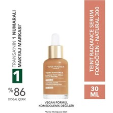 Yves Rocher Işıltı Etkili Serum Fondöten – Hyaluronik Asit Içerikli, Teint Radiance, Vegan Formül Naturel 300