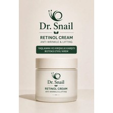 Dr. Snail Retinol Krem, Yaşlanma Karşıtı Cilt Yenileyici Yüz Kremi, Hyalüronik Asit & Centella Asiatica 50 ml