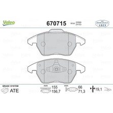 Valeo Dpmix-Hb Ön Balata P307 10/03 - 207 1.6 07 - 308 07 - 3008 09 - C4 04 -