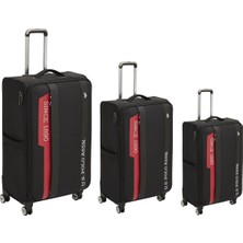 U.S. Polo Assn. PLVLZ24031 Kumaş Valiz 3lü Set Siyah