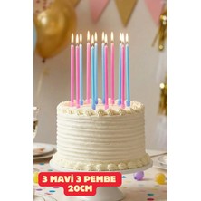 Baloncu Nene Pembe ve Mavi Pasta Mumu Baby Shower Parti Cinsiyet Belirleme Cinsiyet Partisi Malzemeleri
