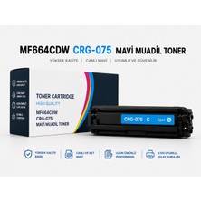 Canon CRG-075 Çipsiz Muadil Toner Mavi MF664CDW MF667CDW