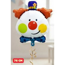Baloncu Nene Palyaço Folyo Balon Doğum Günü Folyo Balon Karekter Folyo Çocuk Doğum Günü Balon