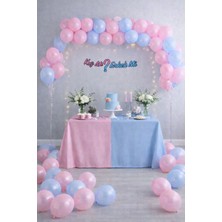 Baloncu Nene Kız Mı Erkek Mi Baby Shower Cinsiyet Partisi Seti Banner Mavi Pembe Balon Balon Zinciri