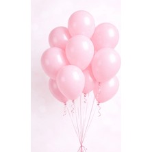 Baloncu Nene Pastel Bebek Pembe Balon 20 Adet Doğum Günü Parti Süsleme Bebek Shower Kız Çocuk Kutlama Balonu