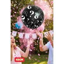 Baloncu Nene Kız Pembe Cinsiyet Konfetili Balonu Baby Shower Parti Cinsiyet Belirleme Cinsiyet Partisi Malzeme