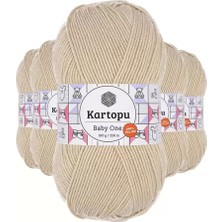 Just Cheap Store 5 Adet Baby One Tüylenmeyen El Örgü Ipi Yünü Taş K855 - Kartopu Mudanis